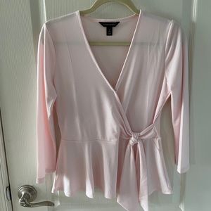 Beautiful Pink Wrap Top!